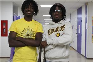 Students with western Michigan shirts on